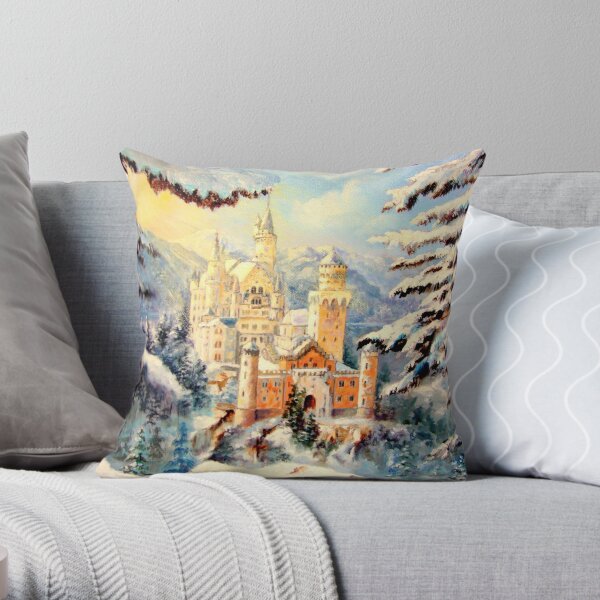 neuschwanstein Throw Pillow
