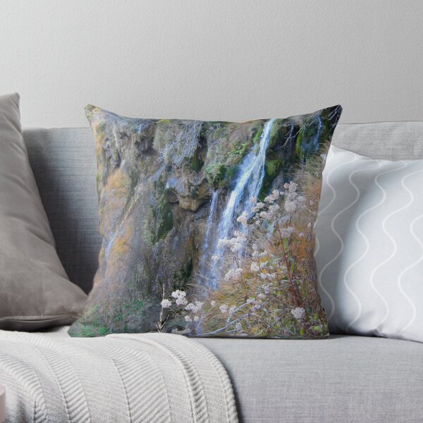 Romantic Waterfalls Throw Pillow