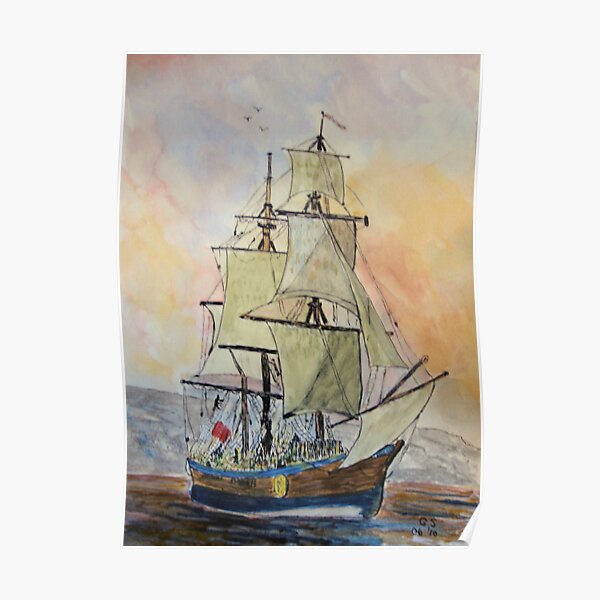 Hms Endeavour Poster