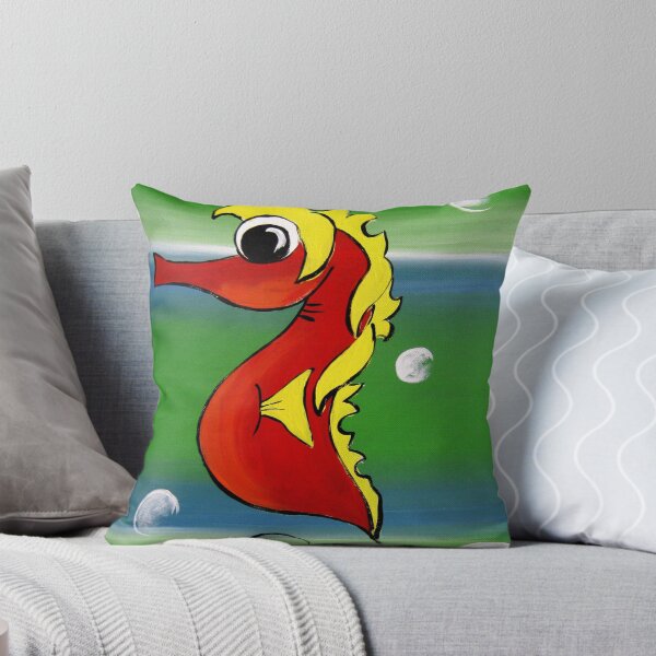 Item preview, "Seahorse red" Kids Art Series designed and sold by Taniakay.