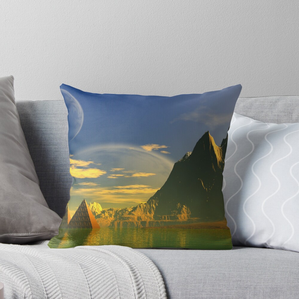 Item preview, Throw Pillow designed and sold by AlienVisitor.