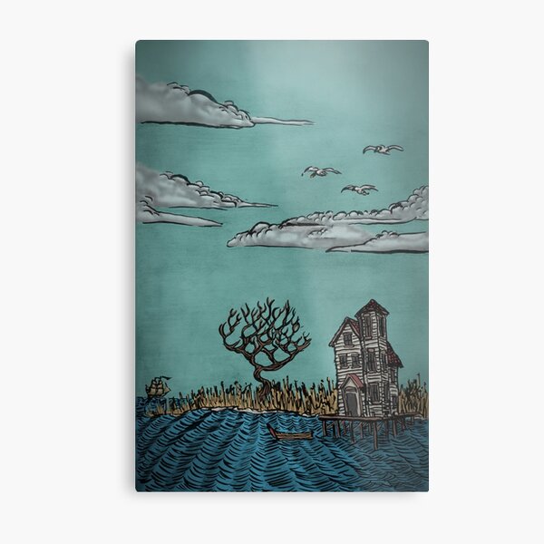 On Stilts by Ordovich Metal Print