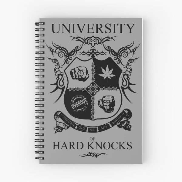 Item preview, University of Hard Knocks (black) designed and sold by ReverendBJ.