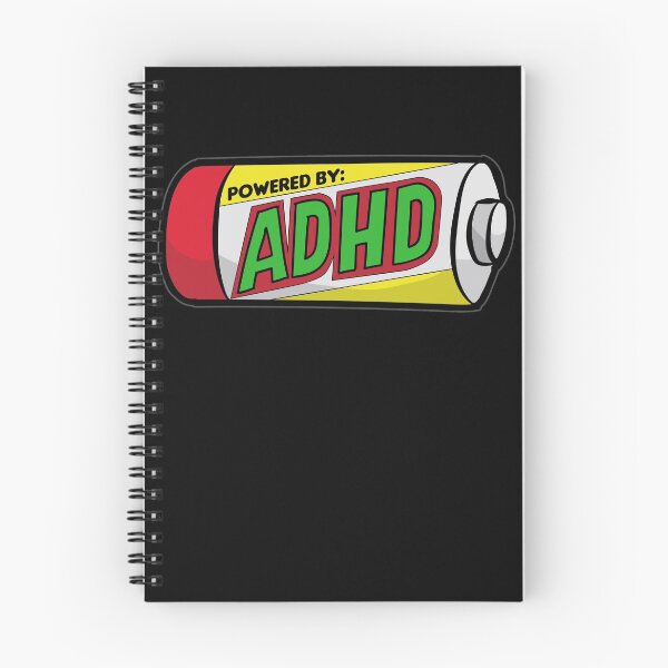 Item preview, POWERED BY ADHD impulsivitiy hyperfocus impulse designed and sold by Moonpie90.