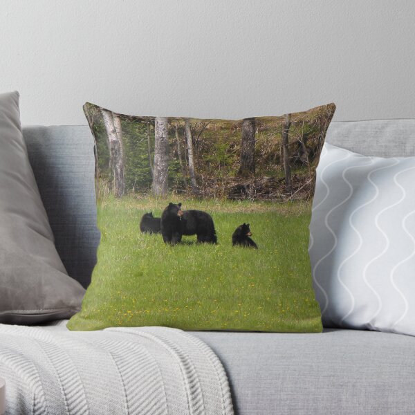 Bear Necessities Throw Pillow