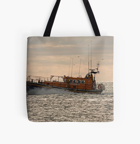 The Newcastle (county Down) Lifeboat All Over Print Tote Bag
