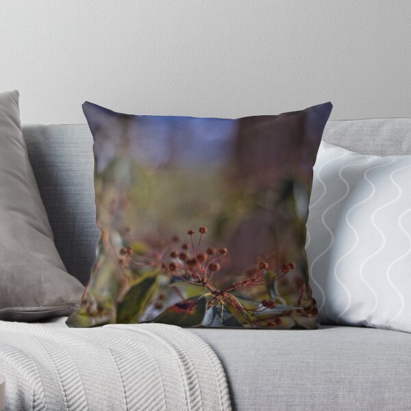 Mountain Laurel Bokeh Throw Pillow