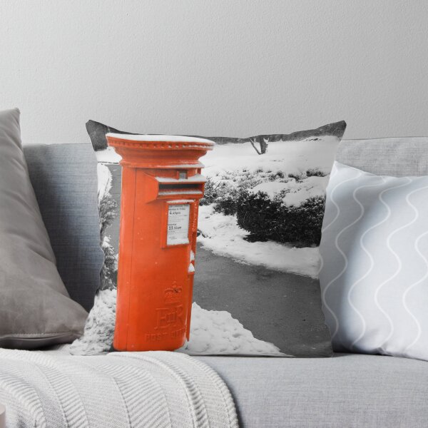 Item preview, Traditional red British post box in the snow designed and sold by Sue Leonard.