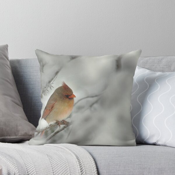 Item preview, Female Cardinal in Winter Snow designed and sold by Michael Mill.