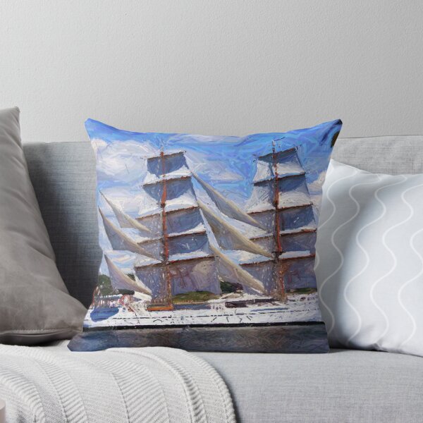 Item preview, Old Sails - The "Sagres" in Halifax Harbour designed and sold by Monika Fuchs.