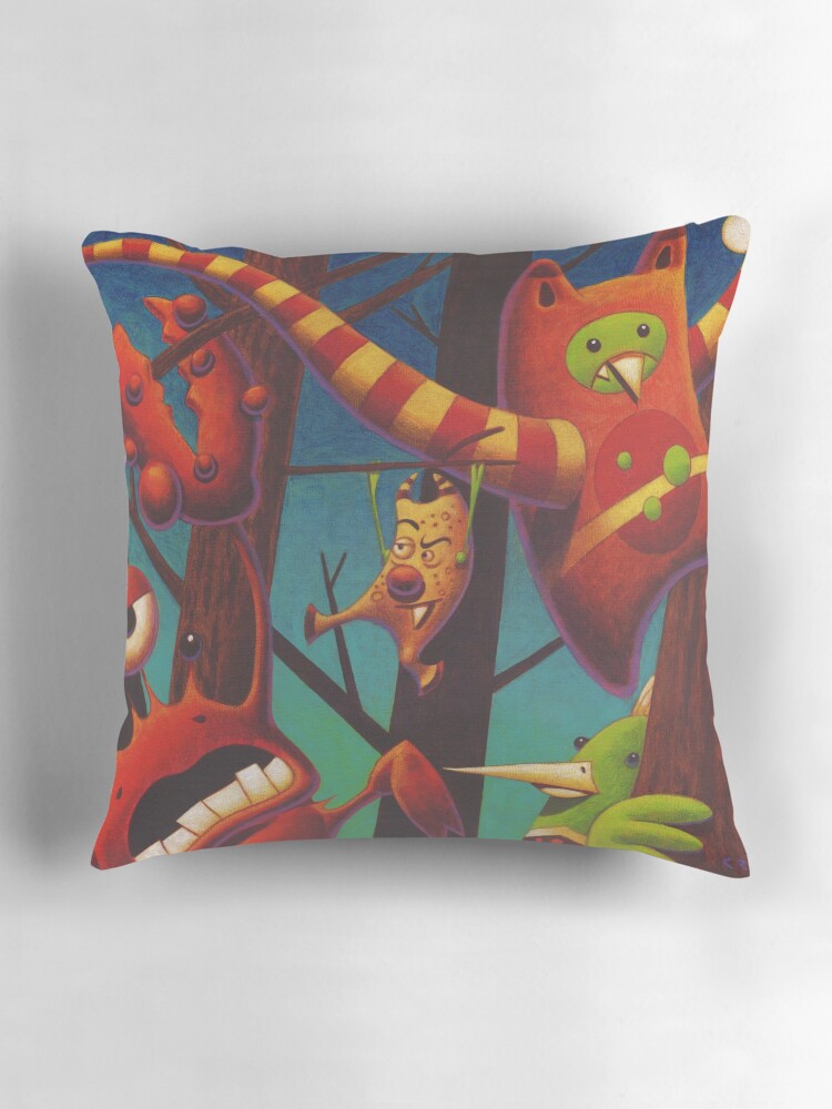 Thumbnail 3 of 4, Pillow, Rumple Fest designed and sold by mikecressy.