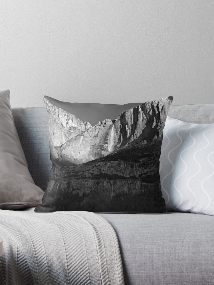 Thumbnail 1 of 4, Pillow, Yosemite Valley Winter Panorama designed and sold by ZanePaxton.