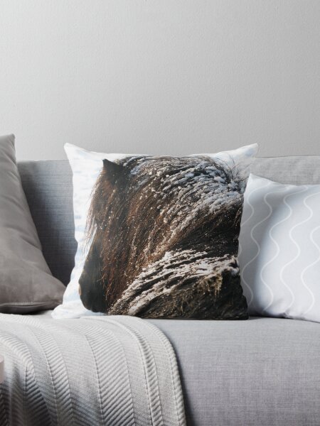 Shetland Pony Throw Pillow