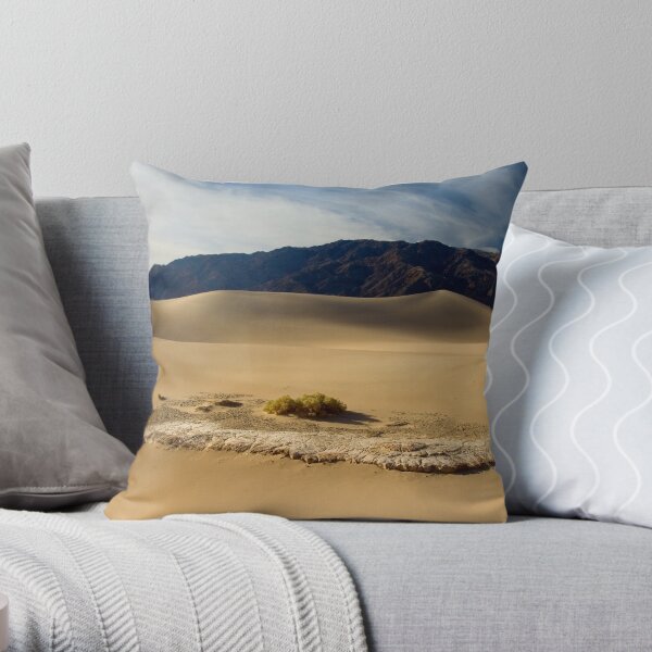 Morning on Stovepipe Wells Dunes Throw Pillow