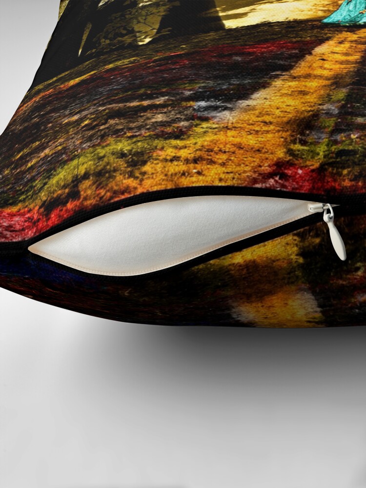 Thumbnail 2 of 4, Pillow, Lady Rainbow designed and sold by ronmoss.