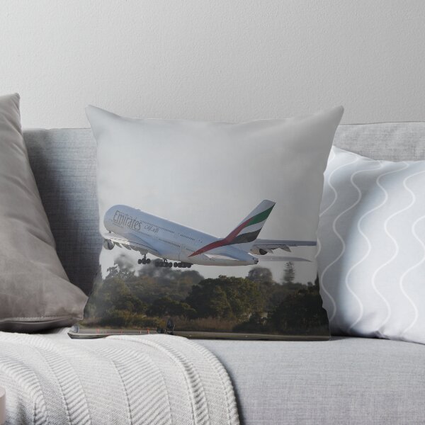 Airbus A380 Throw Pillow