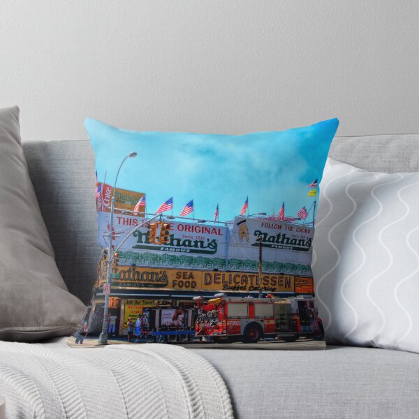 Item preview, Nathan's Famous Frankfurters, Original Headquarters, Coney Island, Brooklyn, USA designed and sold by Chris Lord's Pixielated Pixels.