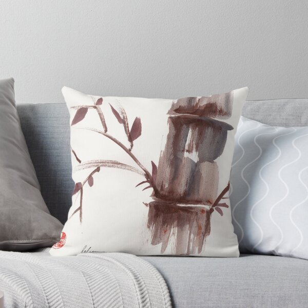Item preview, 'Listen'  original ink wash sumi-e bamboo painting designed and sold by Rebecca Rees.