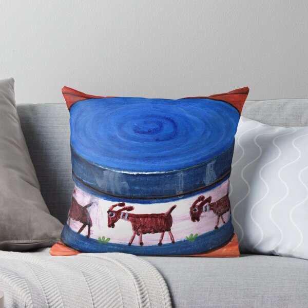 Aperçu de l'œuvre Parading Goats on a Ceramic Jar créée et vendue par bernzweig.