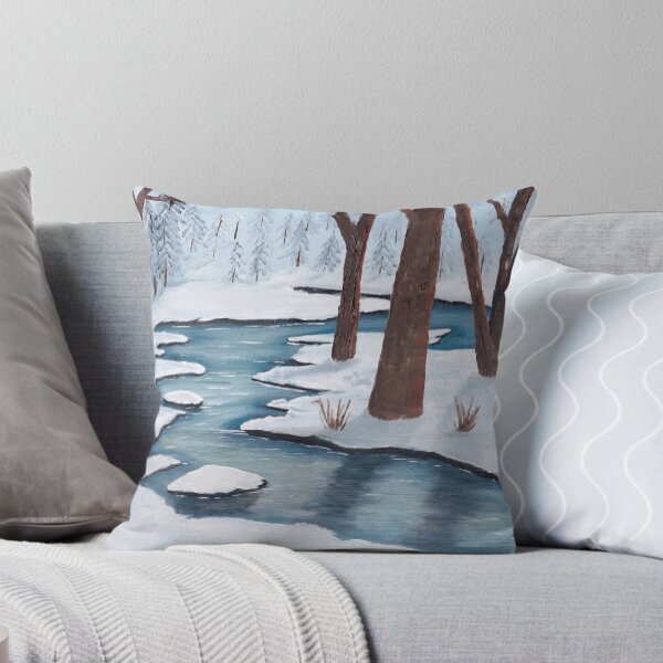 Item preview, Winter Creek ~ Landscape ~ Oil Painting designed and sold by Barbara Applegate.