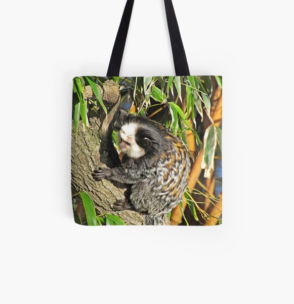 "Pygmy Marmoset" ( Endangered ) All Over Print Tote Bag