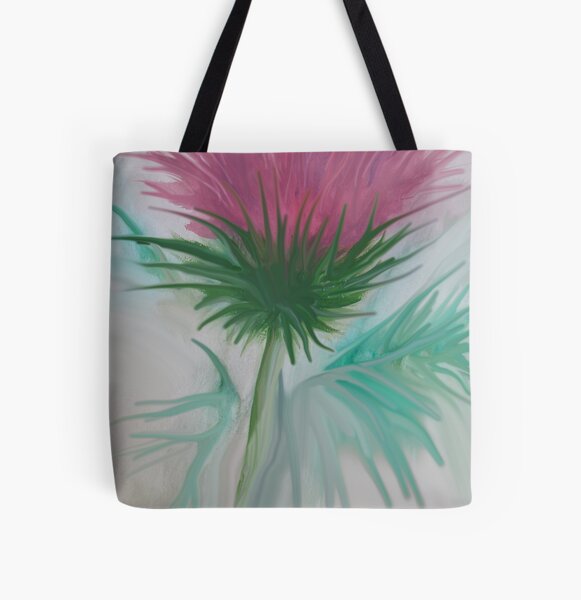 Wee Scoatish Thistle or miby look alike:( All Over Print Tote Bag