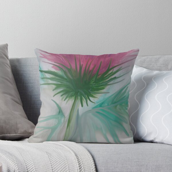 Wee Scoatish Thistle or miby look alike:( Throw Pillow