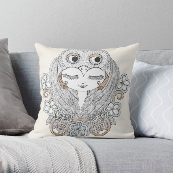 The Wise Protector Throw Pillow