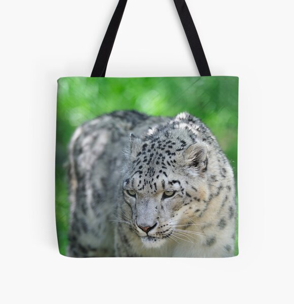 Snow Leopard All Over Print Tote Bag