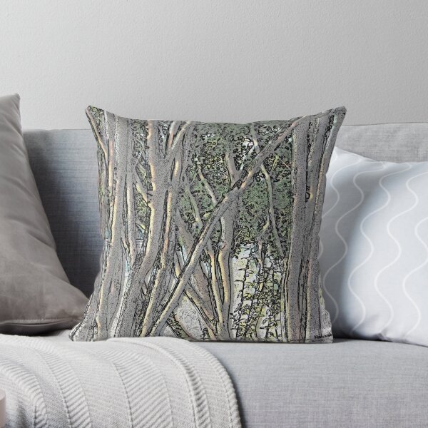 Light in the Crepe Myrtles Throw Pillow