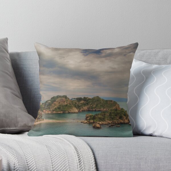 Panoramic view of Isola Bella Throw Pillow