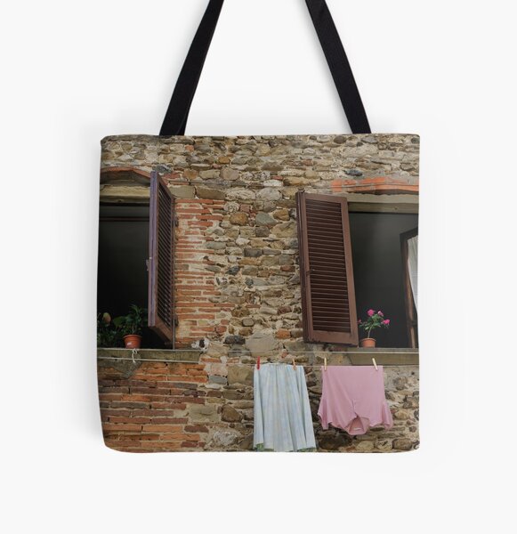 Italian Windows All Over Print Tote Bag