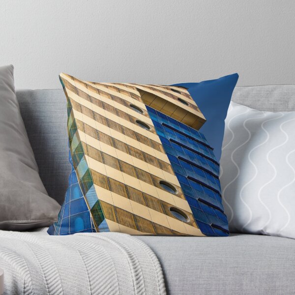 Bharain Blues Throw Pillow