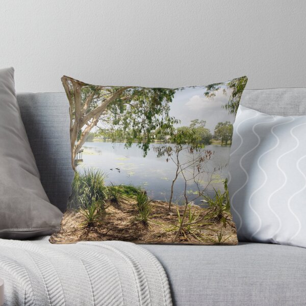 Ross River, Townsville, from Riverside Throw Pillow