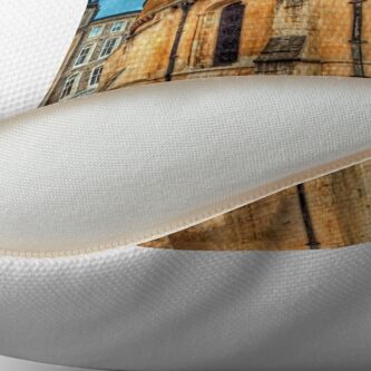 Alternate view of The Temple Church, London Throw Pillow