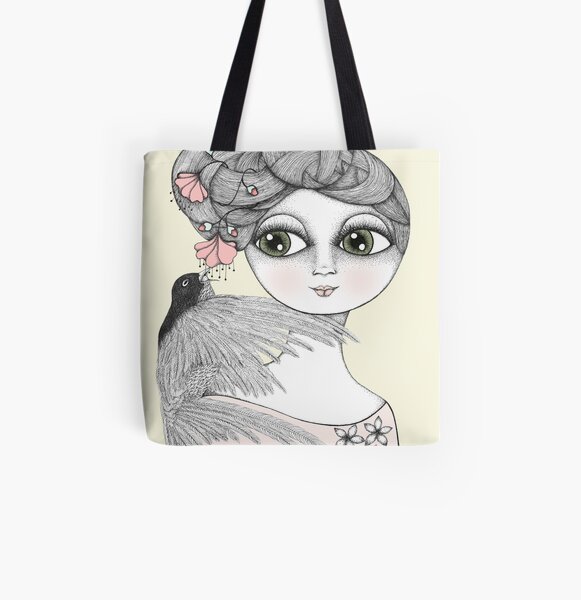 Whisper tweet nothings All Over Print Tote Bag