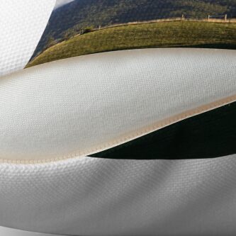 Alternate view of The Veil-Mt Roland Throw Pillow