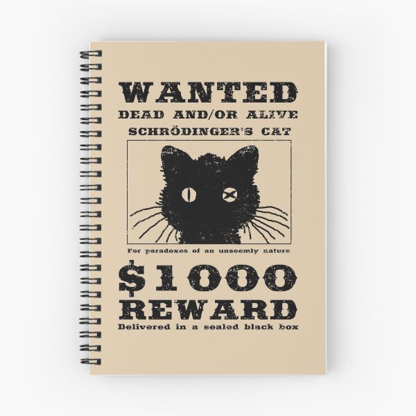 Item preview, WANTED dead and/or alive - Schrödinger's cat designed and sold by ReverendBJ.