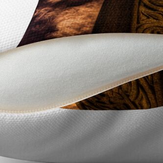 Alternate view of Fire and Brimstone Throw Pillow