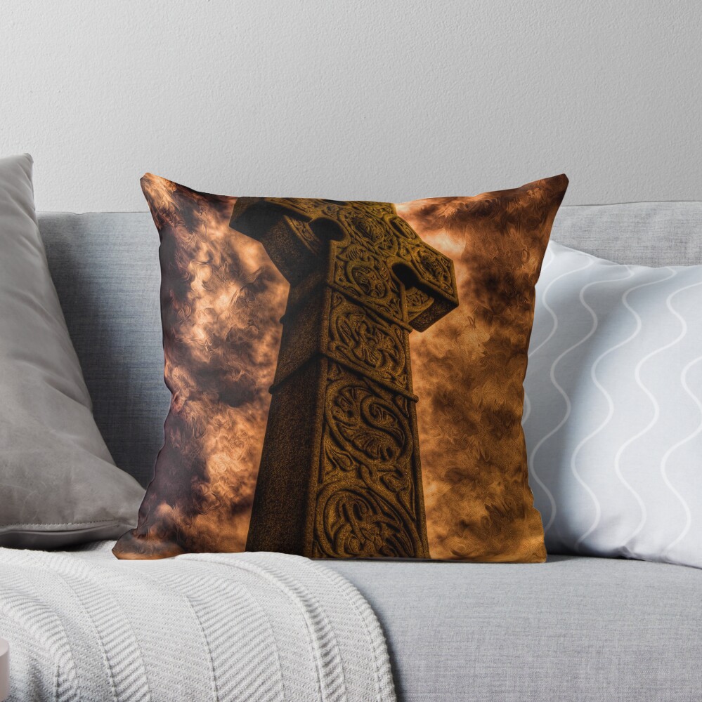 Fire and Brimstone Throw Pillow