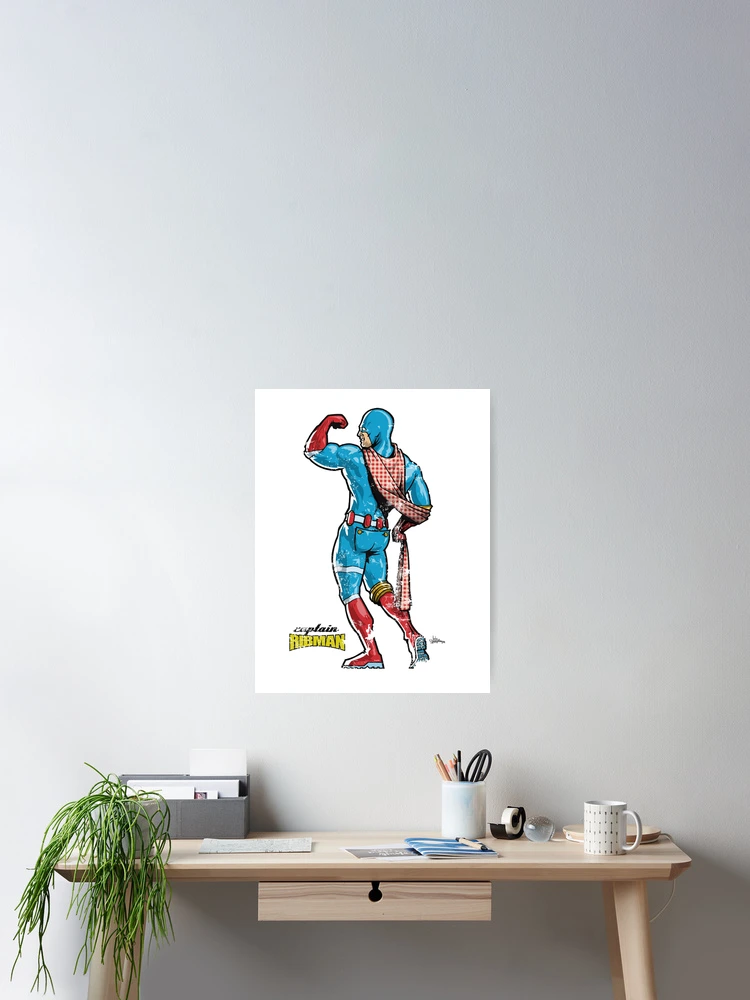 Imagen 2 de 3, Póster con la obra Capitán RibMan, diseñada y vendida por Captain RibMan.