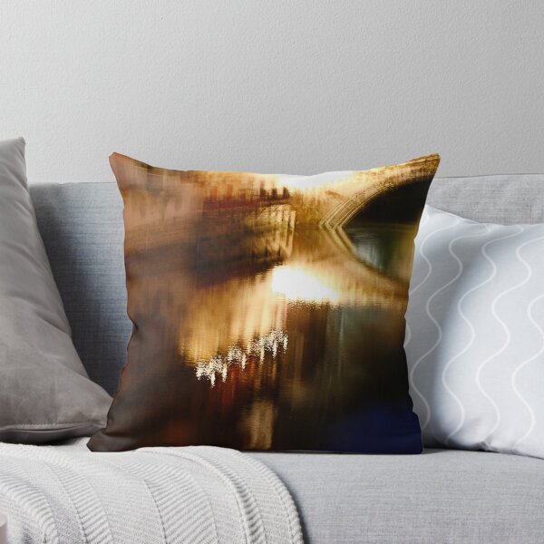 Impression of Saint Jean Pied de Port Throw Pillow