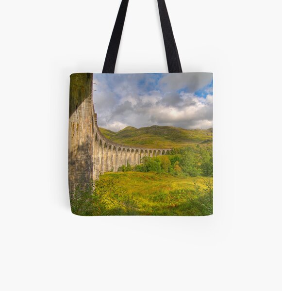 Glenfinnan Viaduct All Over Print Tote Bag