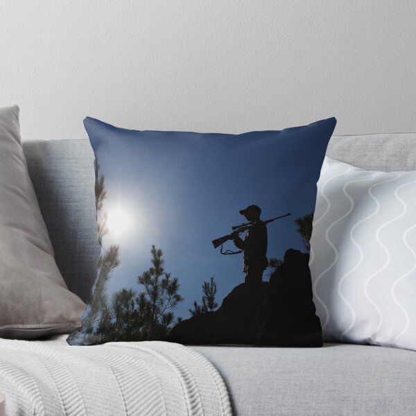 Item preview, HUNTER STANDING ON ROCKY CLIFF designed and sold by Wayne Hughes.
