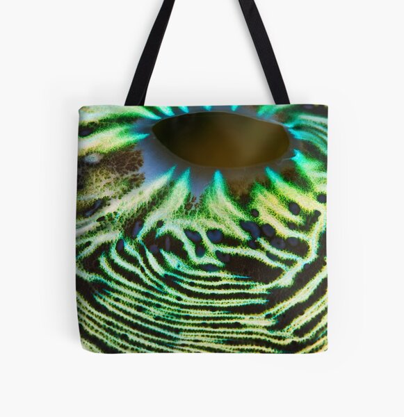 Green lava flow All Over Print Tote Bag