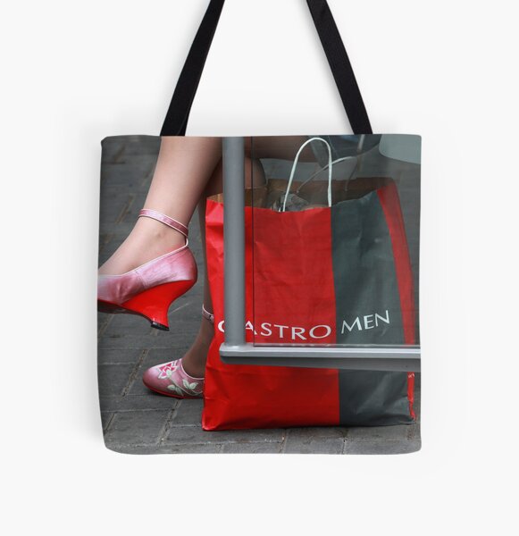 Same bus stop ,different POV All Over Print Tote Bag