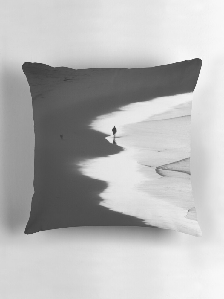 Thumbnail 3 of 4, Pillow, Walking The Tideline designed and sold by ronmoss.