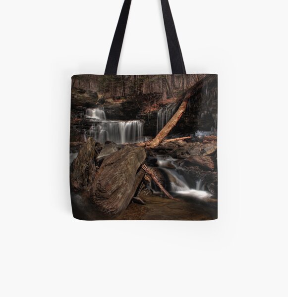 R.B. Ricketts Falls All Over Print Tote Bag