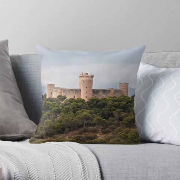Castillo de Bellver Throw Pillow