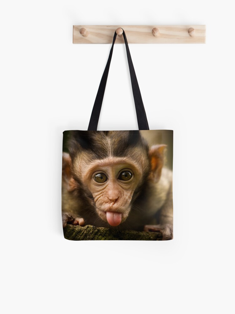 Our iconic Macaque Tote Bag is back in a brand new size and a matching